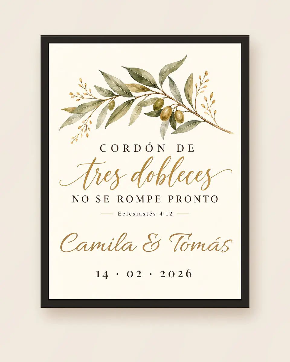 Matrimonio: Cordón de tres dobleces · PZ-02 5