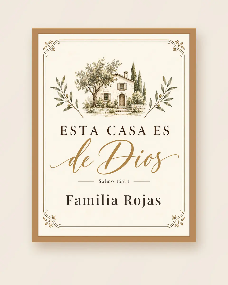 Hogar con nombre: Esta casa es de Dios · PZ-04 1