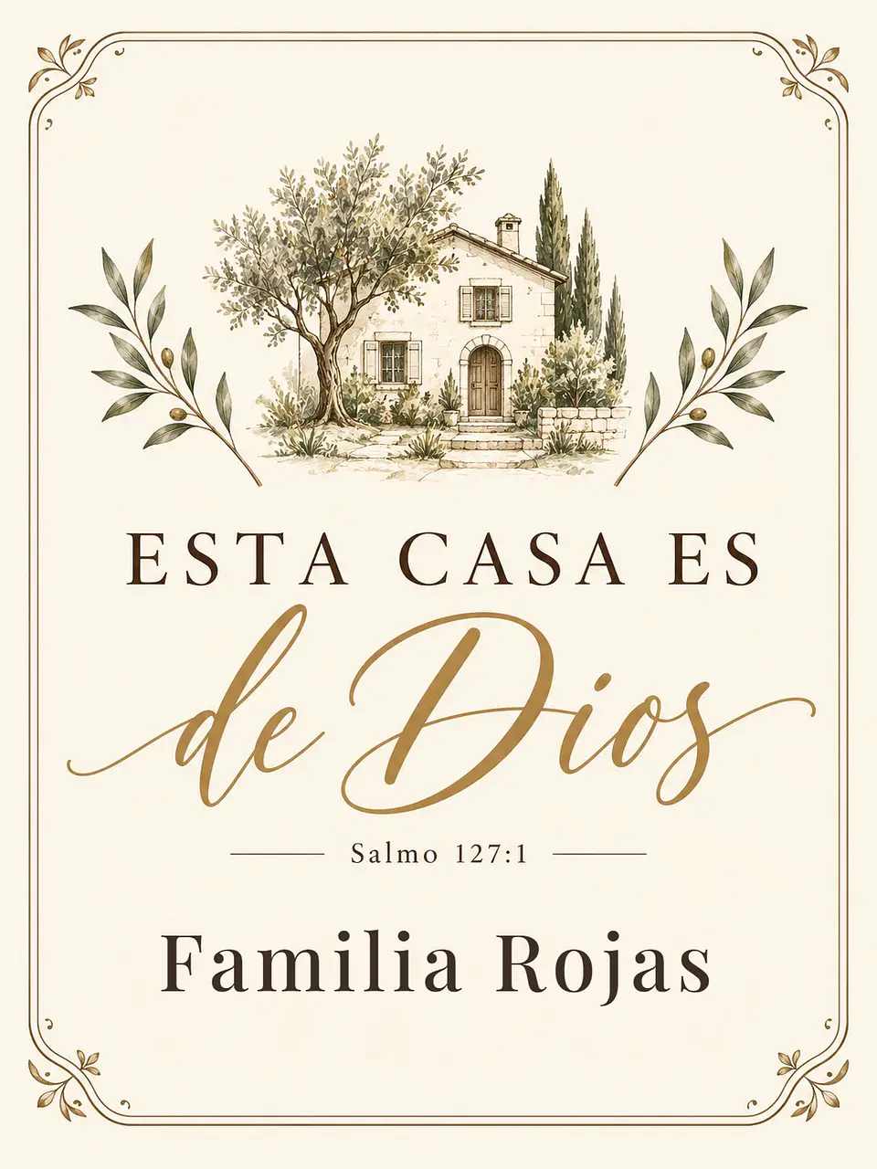 Hogar con nombre: Esta casa es de Dios · PZ-04 2