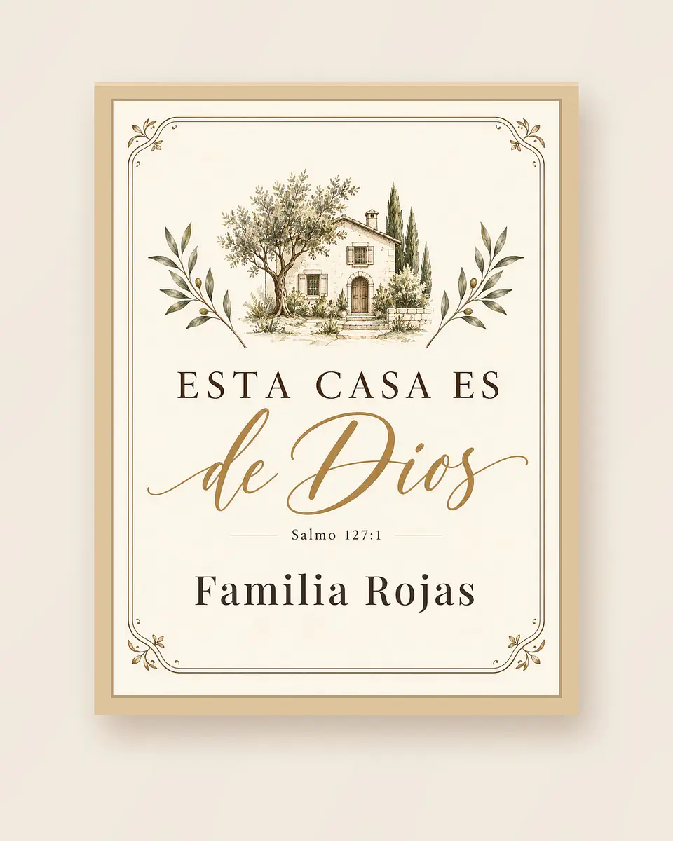 Hogar con nombre: Esta casa es de Dios · PZ-04 3