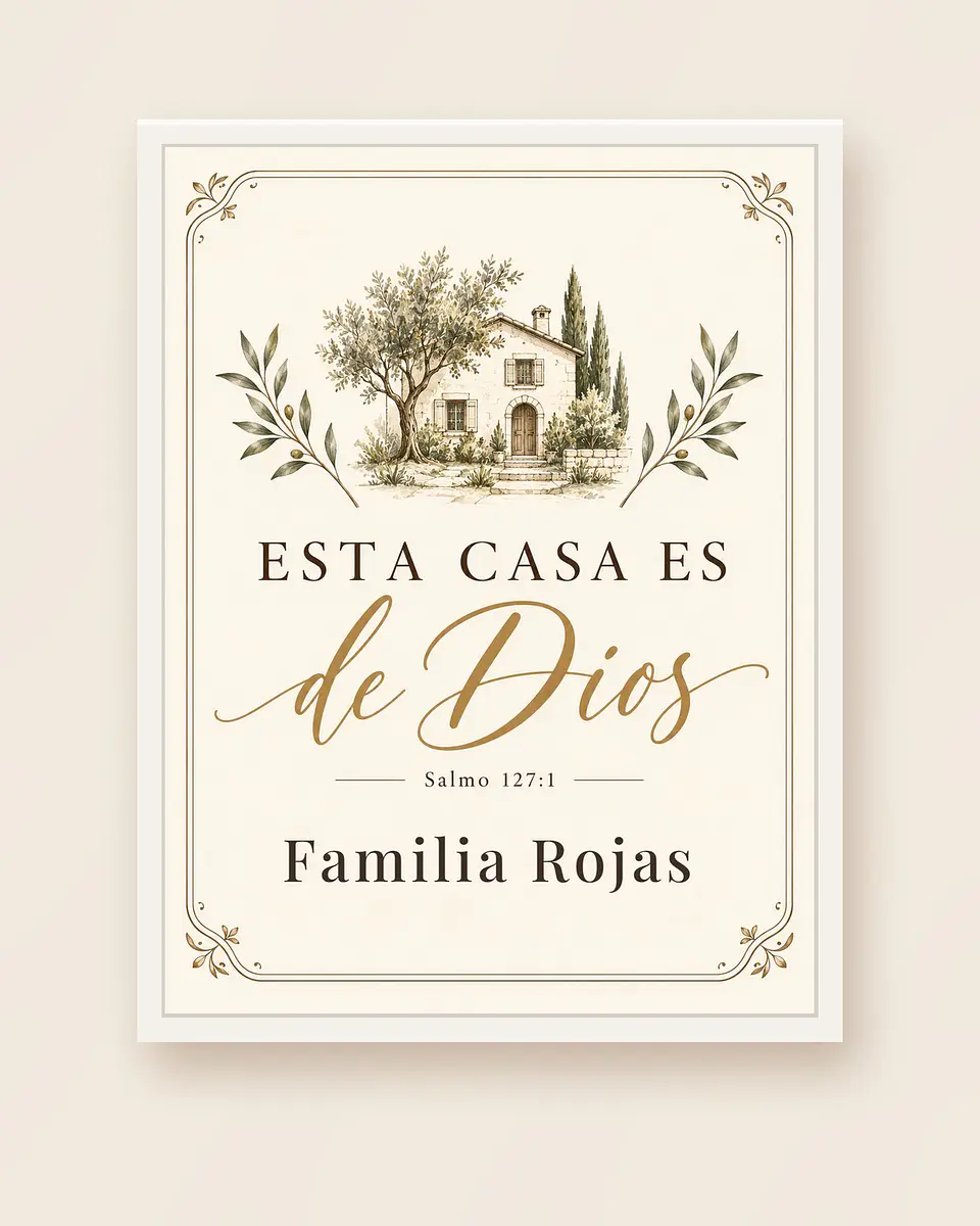 Hogar con nombre: Esta casa es de Dios · PZ-04 4