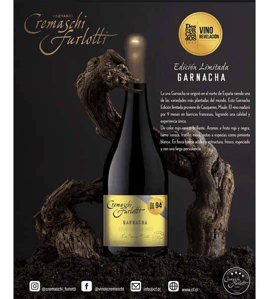 12 BOTELLAS./ EDICION LIMITADA GARNACHA  2021