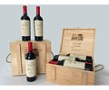 6 BOTELLAS  CAJA MADERA / ICONO VENERE 