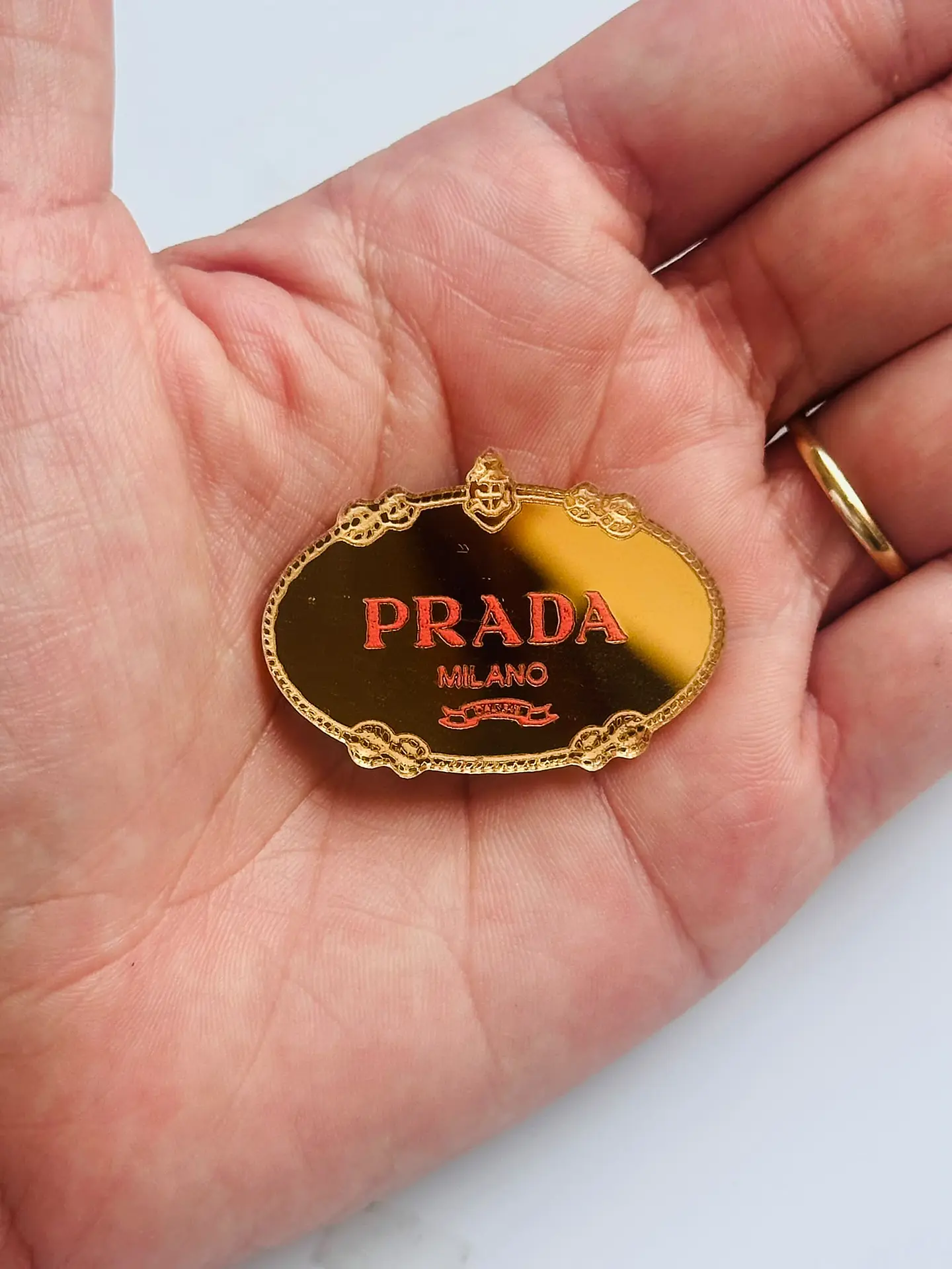PRADA dourado e rosa  1