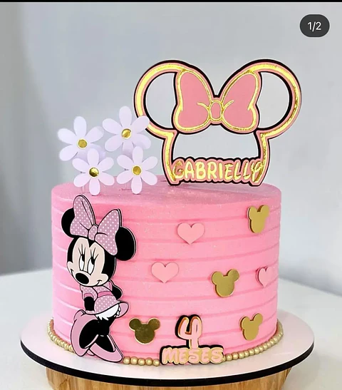 Arquivo de Corte Topo de Bolo Minnie