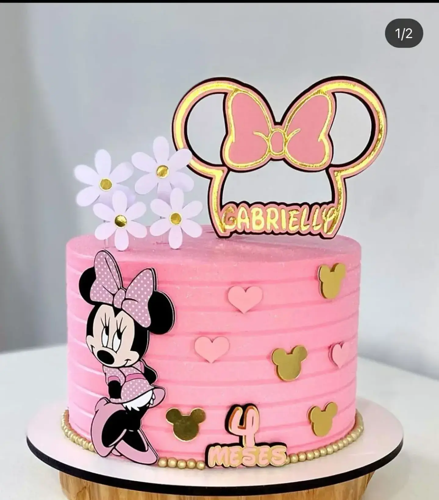 Arquivo de Corte Topo de Bolo Minnie 1