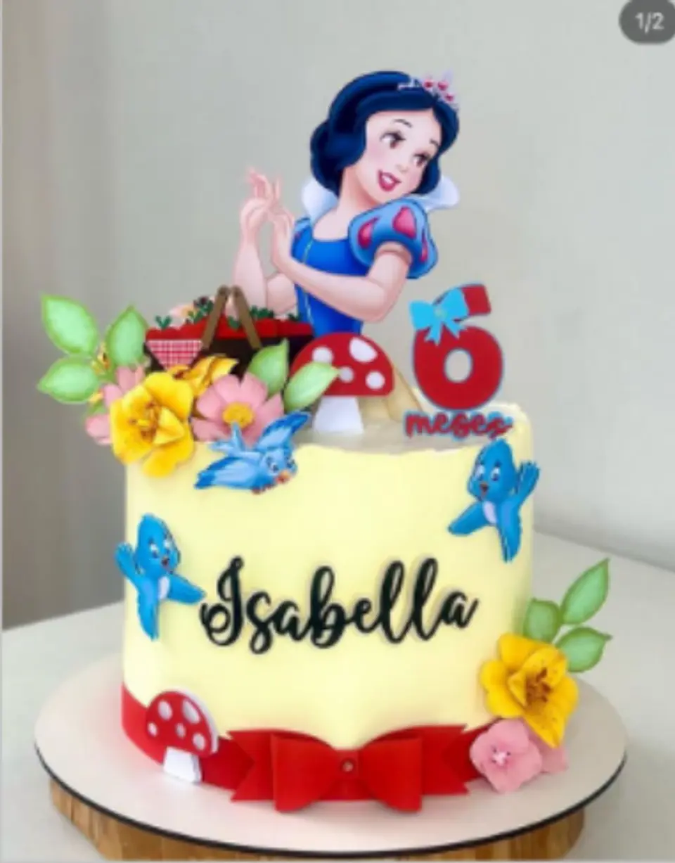 Arquivo de Corte Topo de Bolo Branca de Neve 2