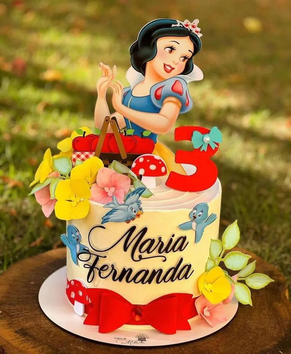 Arquivo de Corte Topo de Bolo Branca de Neve 1