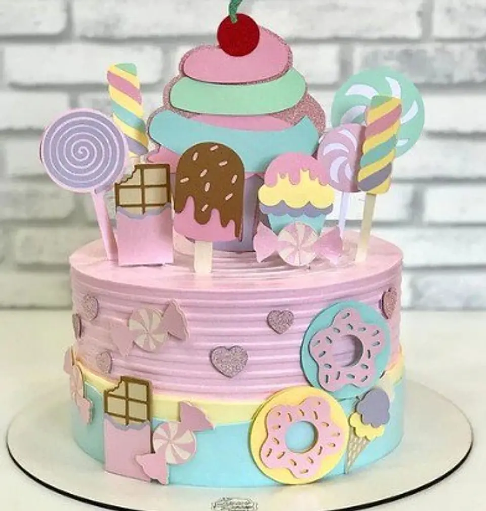 Arquivo de Corte Topo de Bolo Doces 1  1