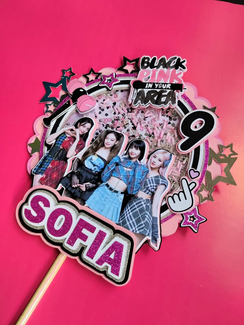 Arquivo de Corte Topo de Bolo Black Pink 1