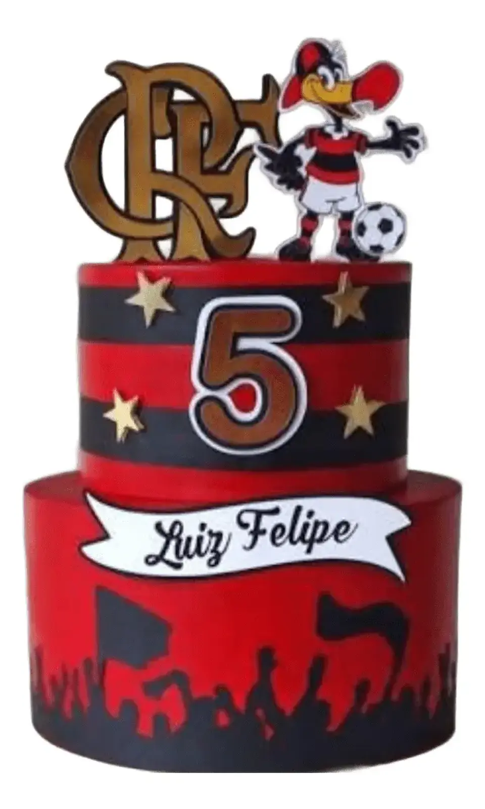 Arquivo de Corte Topo de Bolo Futebol Flamengo 1