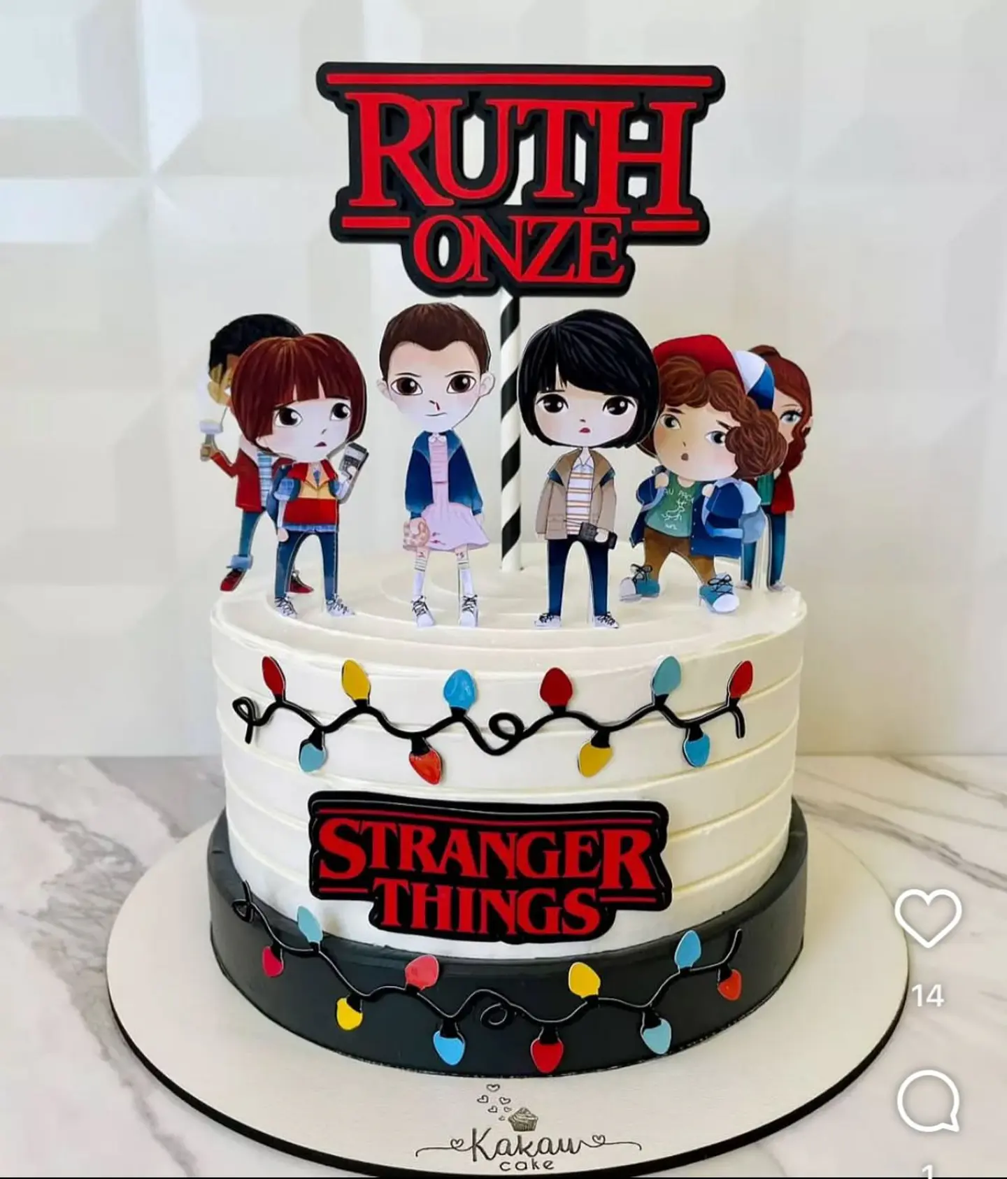 Arquivo de Corte Topo de Bolo Stranger Things 1