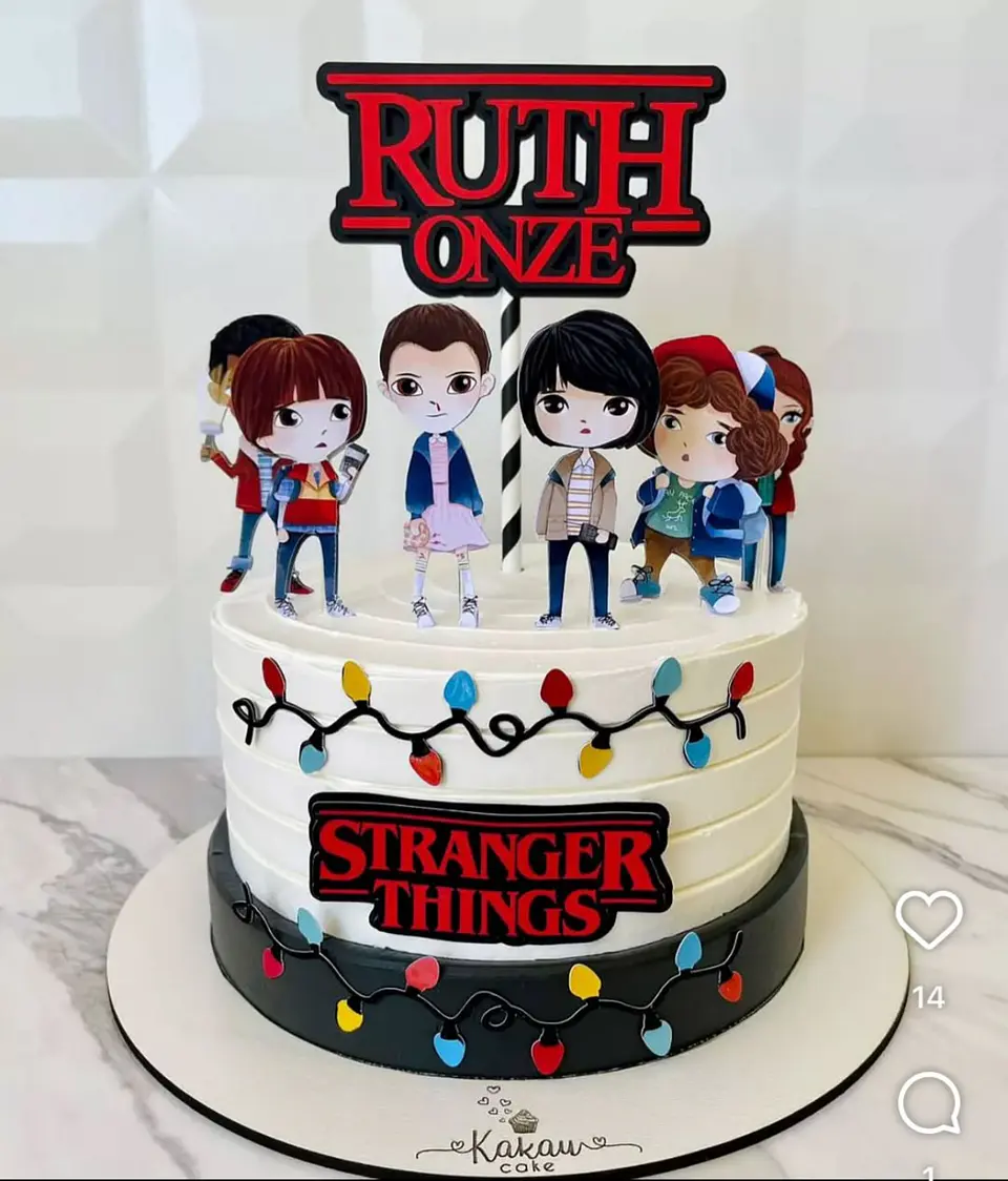 Arquivo de Corte Topo de Bolo Stranger Things 1