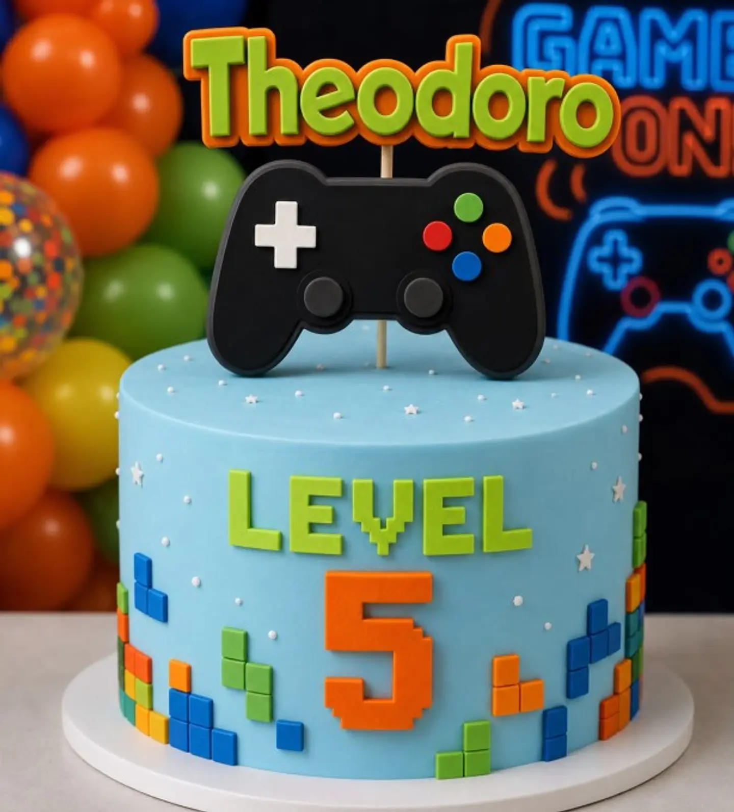 Arquivo de Corte Topo de Bolo Video Game 2