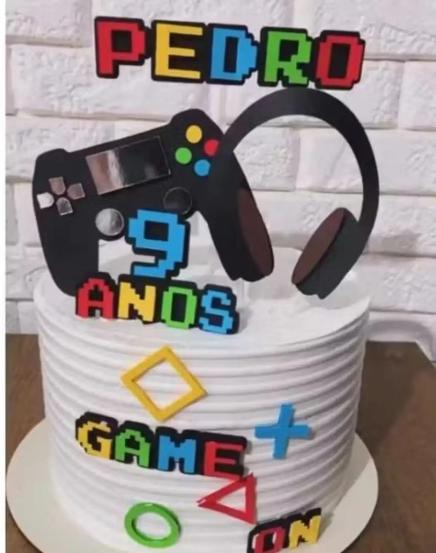 Arquivo de Corte Topo de Bolo Video Game 1