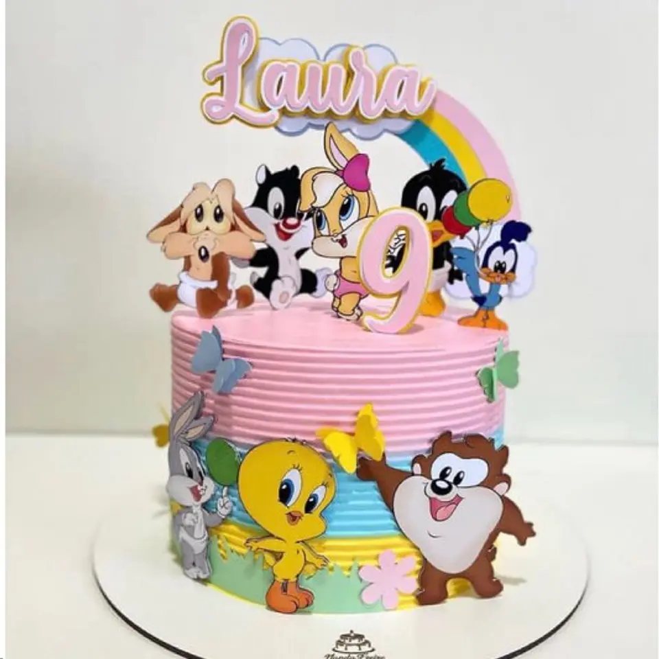 Arquivo de Corte Topo de Bolo Baby Looney Tunes 1