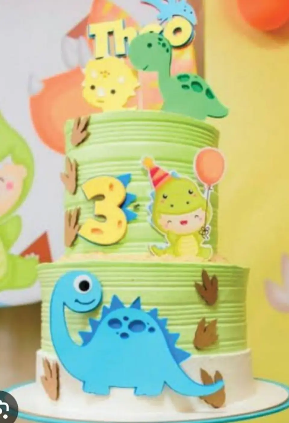 Arquivo de Corte Topo de Bolo Dinossauro Baby 1
