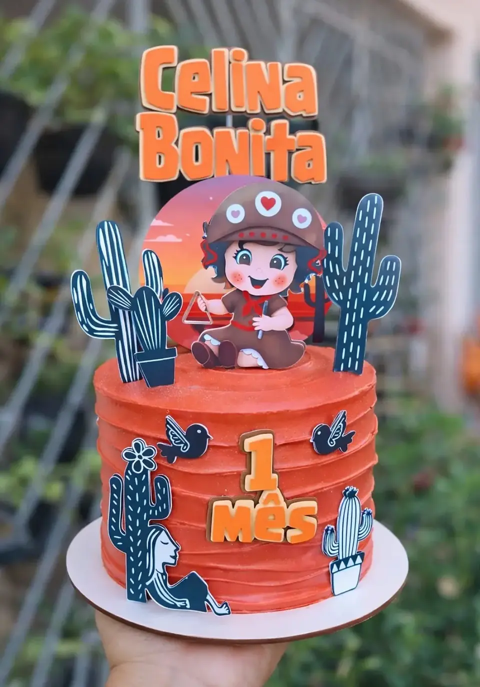 Arquivo de Corte Topo de Bolo Maria Bonita Cordel 1
