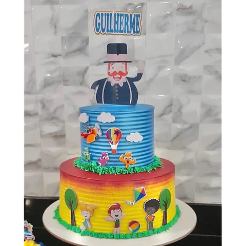 Arquivo de Corte Topo de Bolo Mundo Bita