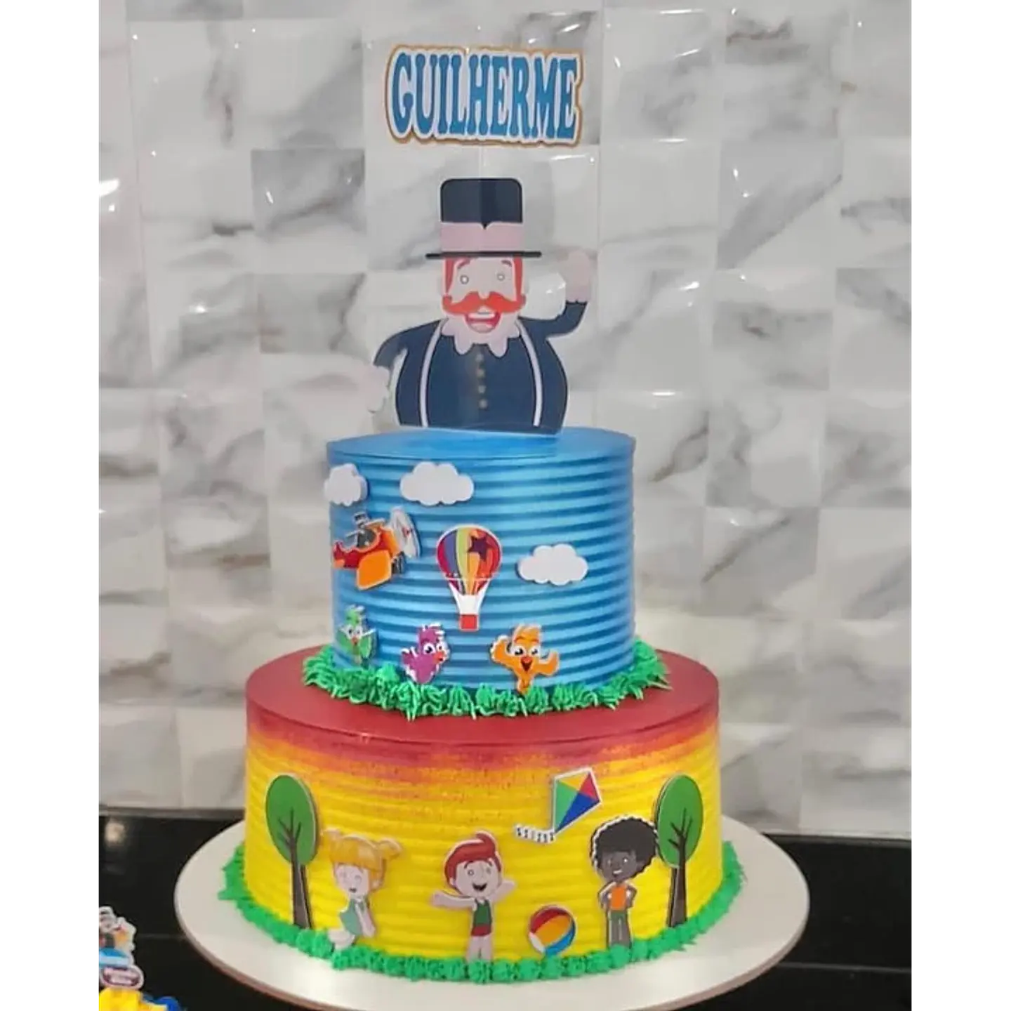 Arquivo de Corte Topo de Bolo Mundo Bita 1