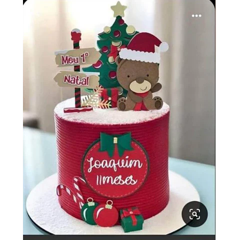 Arquivo de Corte Topo de Bolo Meu Primeiro Natal