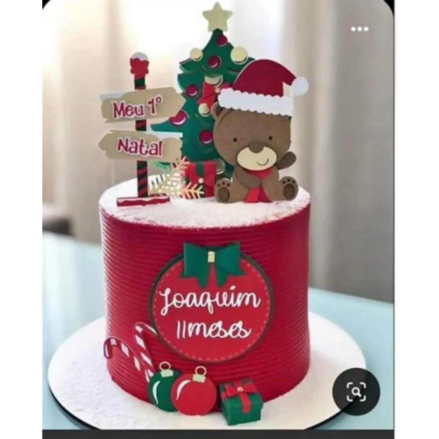 Arquivo de Corte Topo de Bolo Meu Primeiro Natal 1
