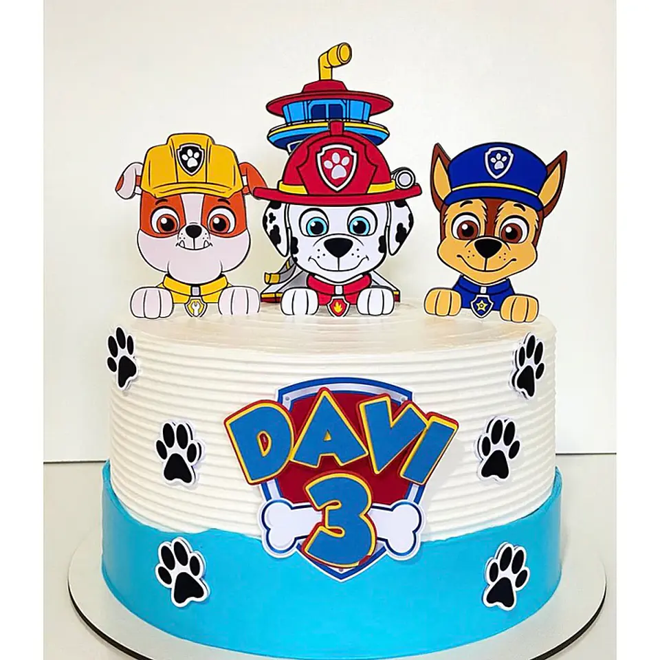 Arquivo de Corte Topo de Bolo Patrulha Canina 1