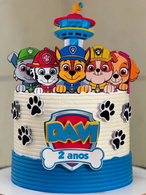 Arquivo de Corte Topo de Bolo Patrulha Canina