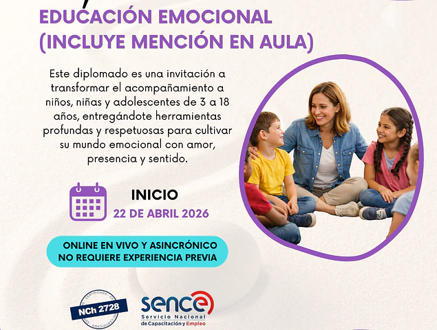 SALDO DIPLOMADO EDUCACIÓN EMOCIONAL ABRIL 26