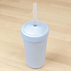 Cup with 100% recycled plastic lid and silicone bulb