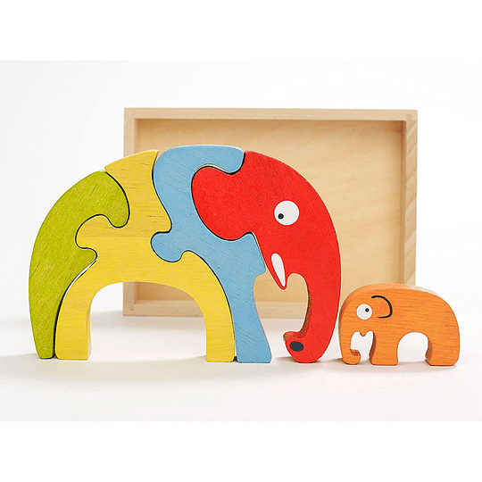 Wooden Toy | Puzzle Elephants | Online store