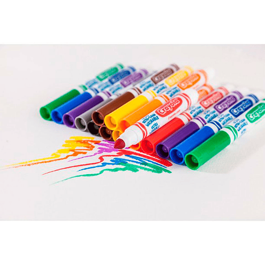 Thick washable markers