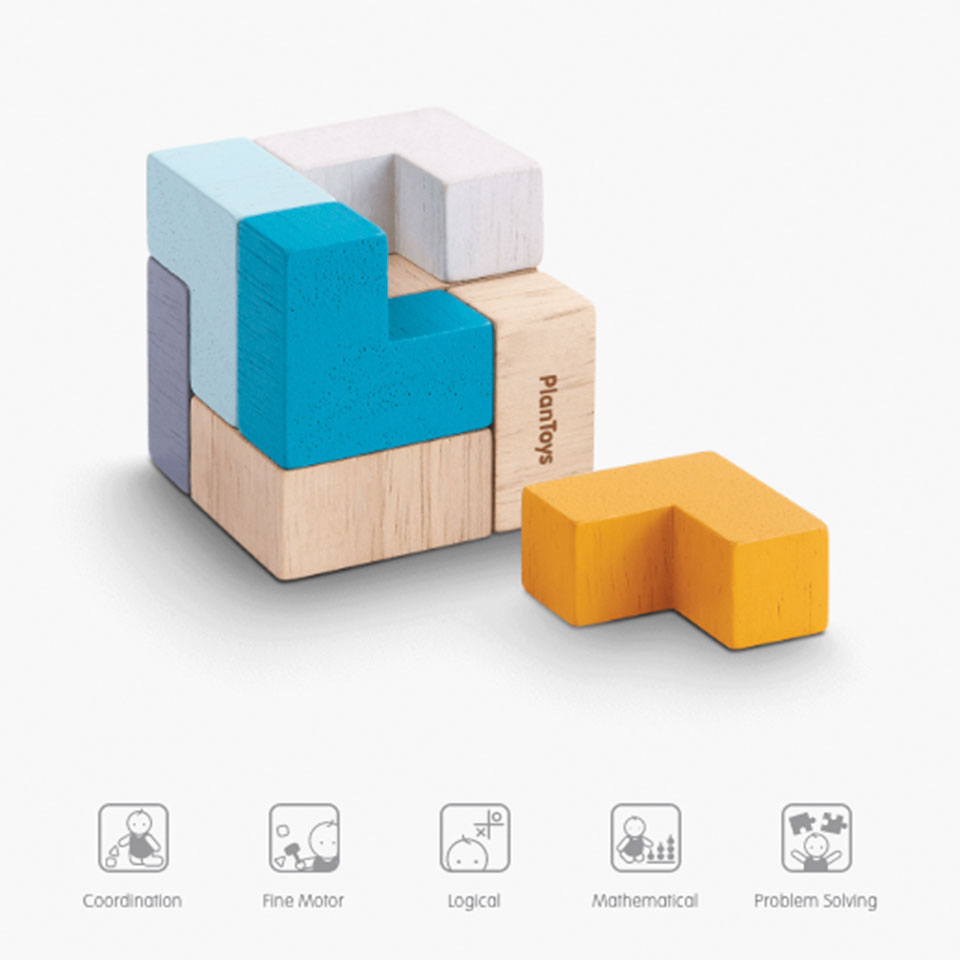 billetera acortar Patético Wooden Toy | 3D Puzzle Cube | Online store