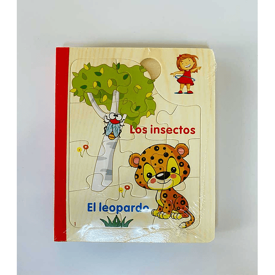 Libro puzzle de madera bilingüe