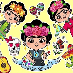 KIT DIGITAL FRIDA KAHLO
