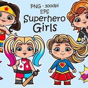 KIT DIGITAL SUPER MULHERES