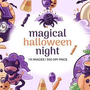 KIT DIGITAL HALLOWEEN CUTE (PNG)