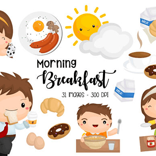 KIT DIGITAL CAFÉ DA MANHÃ (PNG)