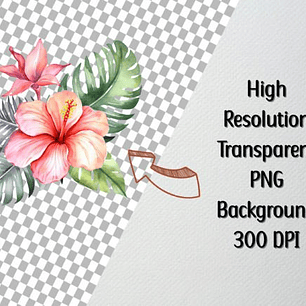 KIT DIGITAL FOLHAS TROPICAIS (PNG)