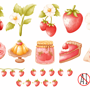 KIT DIGITAL MORANGO (PNG)