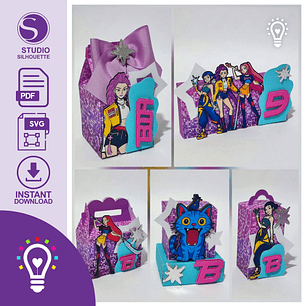 ARQUIVO DE CORTE K-POP / GUERREIRAS DO KPOP / KPop Demon Hunters (SVG, STUDIO E PDF)