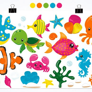 KIT DIGITAL FUNDO DO MAR (PNG)