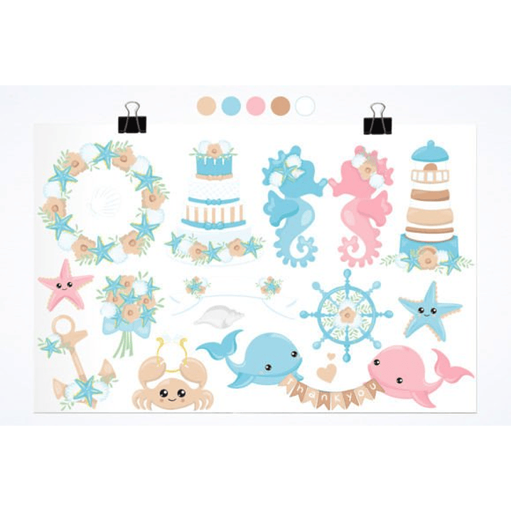 KIT DIGITAL FUNDO DO MAR (PNG) 2