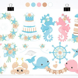 KIT DIGITAL FUNDO DO MAR (PNG)