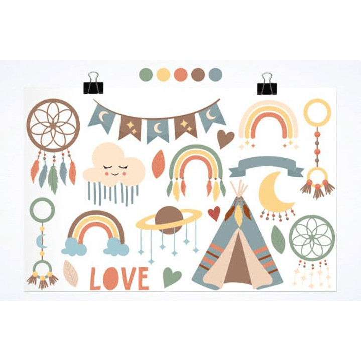 KIT DIGITAL BOHO (PNG) 2