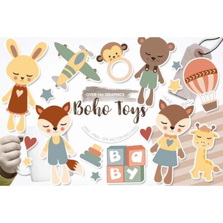 KIT DIGITAL BOHO (PNG) 1
