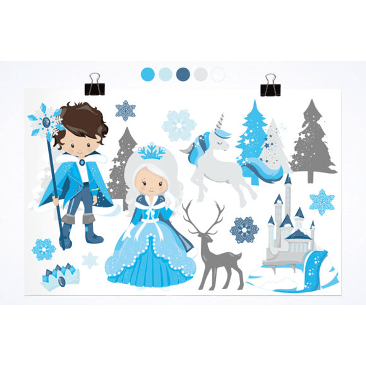 KIT DIGITAL PRINCIPE E PRINCESA (PNG) 2