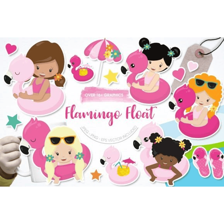 KIT DIGITAL FLAMINGO (PNG) 1