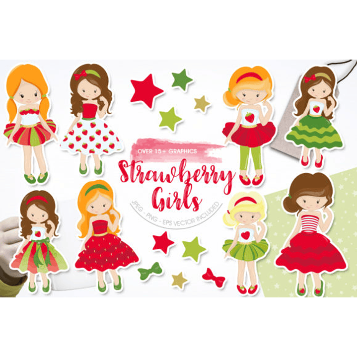 KIT DIGITAL MORANGO (PNG) 1