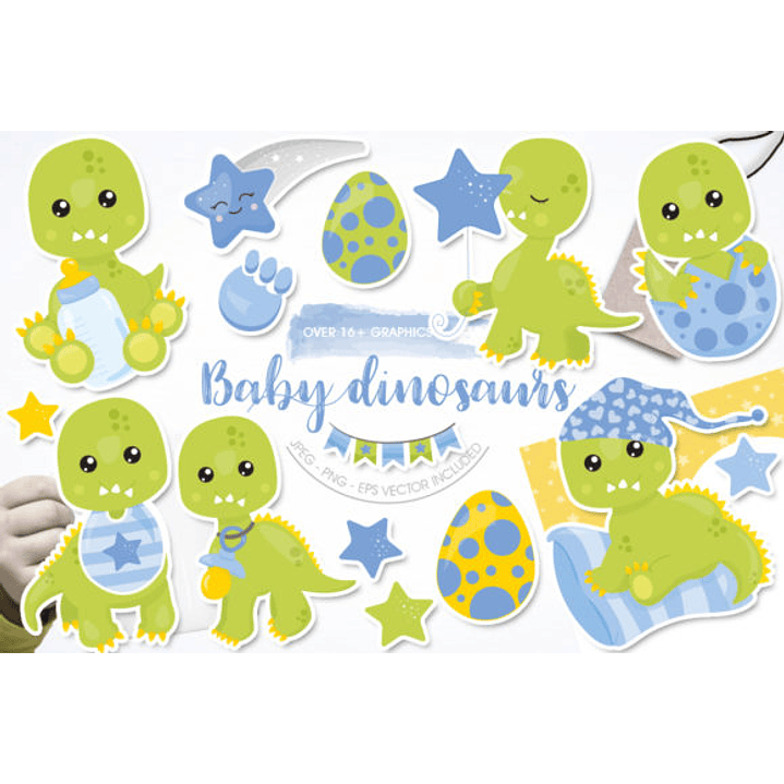 KIT DIGITAL DINOSSAUROS (PNG) 1